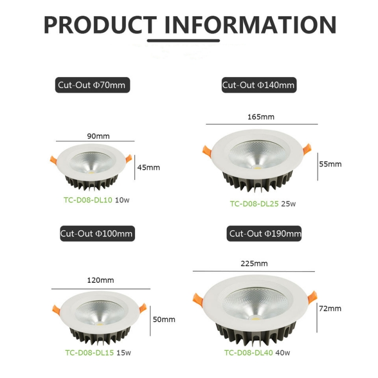 downlight led 3000k downlight led 3000k