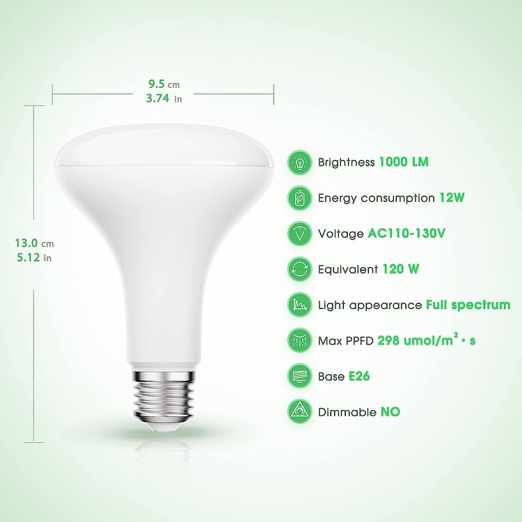 Full Spectrum Grow Light Bulb 12W detail Full Spectrum Grow Light Bulb 12W detail