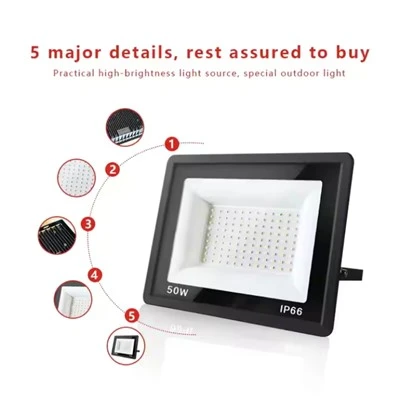 Vodoodporna zunanja reflektorska lučka Led Ip67 6500K
